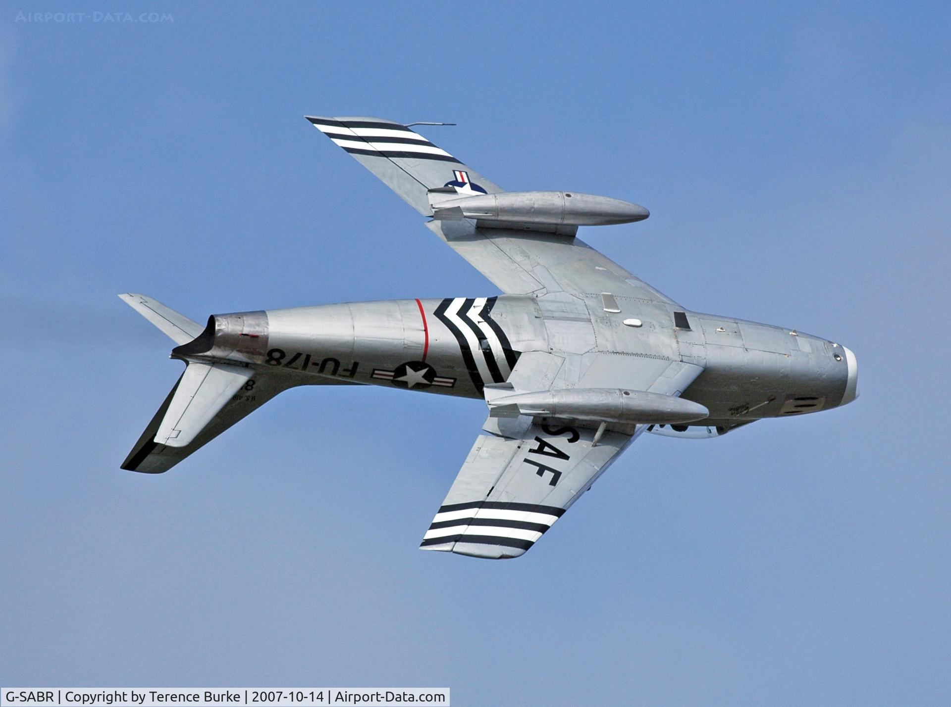 G-SABR, 1948 North American F-86A Sabre C/N 151-083 (151-43547), Duxford Air show, October, 2007