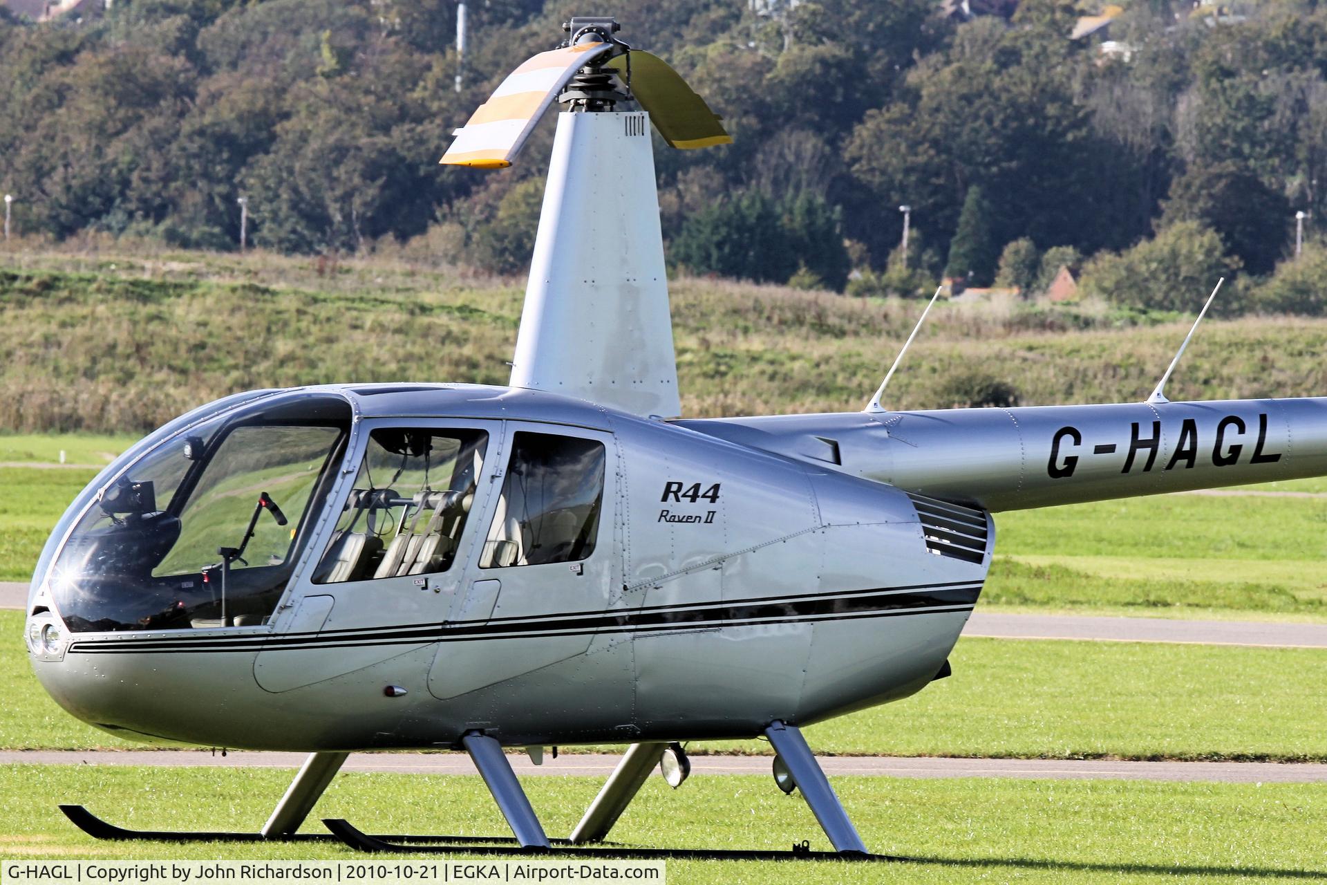 G-HAGL, 2008 Robinson R44 Raven II C/N 12403, Sunny day at Shoreham