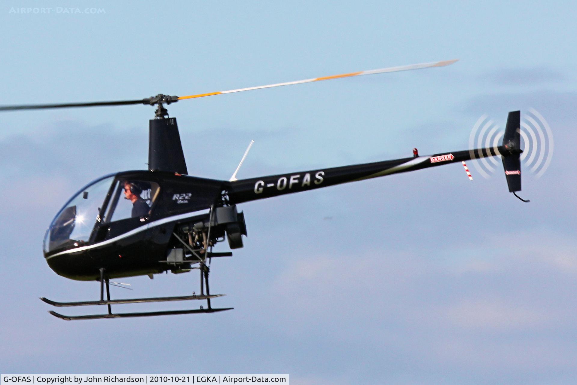 G-OFAS, 1986 Robinson R22 Beta C/N 0559, Sunny day at Shoreham