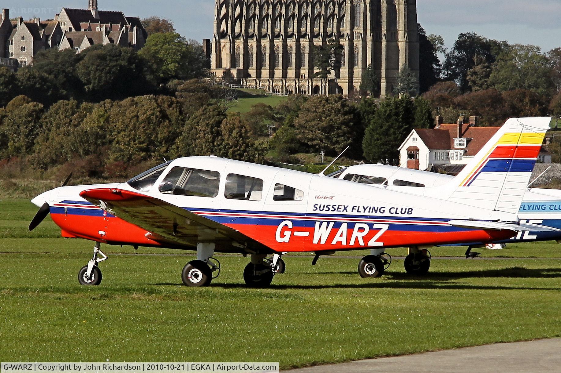 G-WARZ, 1997 Piper PA-28-161 Cherokee Warrior III C/N 28-42025, Sunny day at Shoreham
