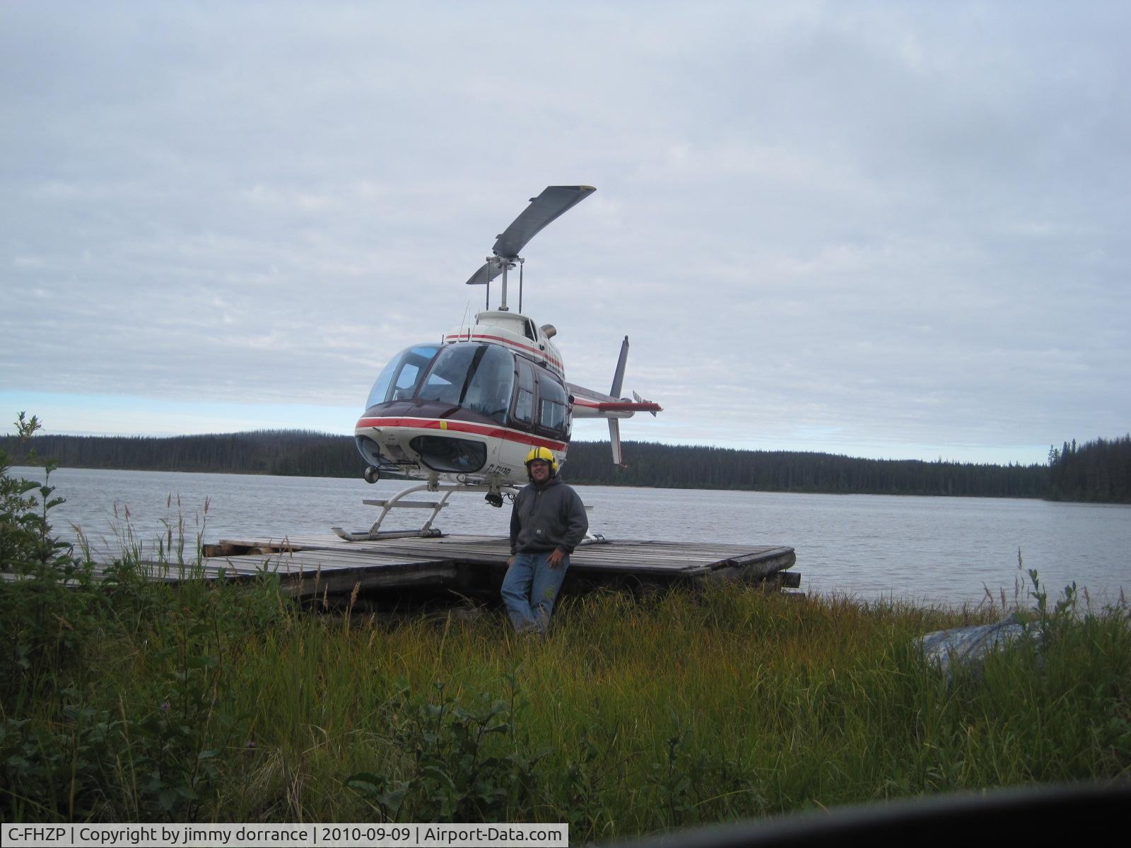 C-FHZP, 1973 Bell 206B-2 JetRanger C/N 1238, bare lake, bc