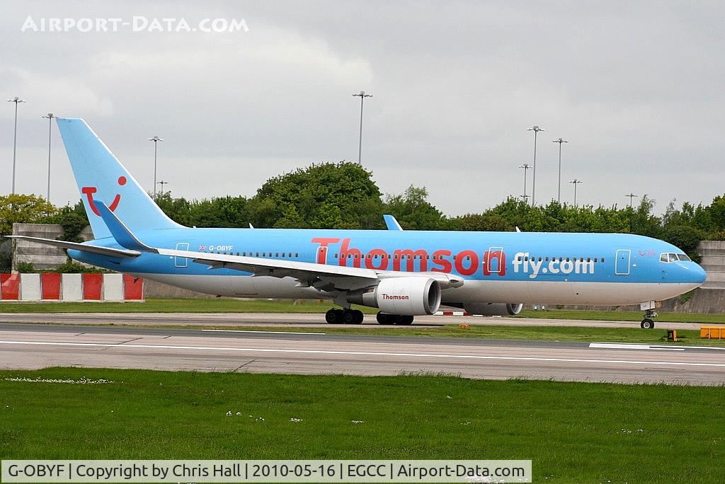G-OBYF, 1998 Boeing 767-304 C/N 28208, Thomson Boeing 767 now fitted with winglets