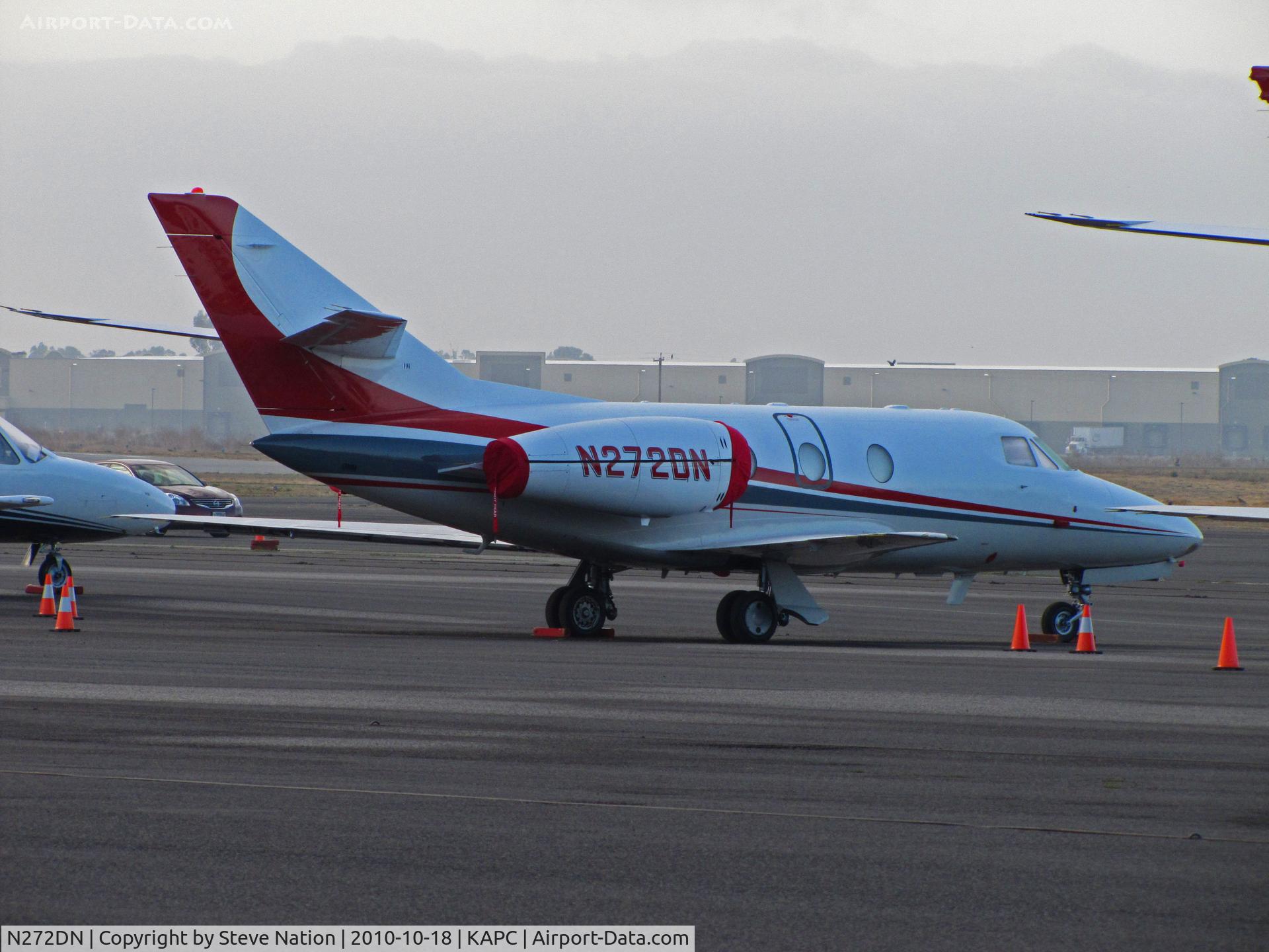 N272DN, 1978 Dassault-Breguet Falcon 10 C/N 135, Thirty-something Falcon 10 of American Equity Investment Partners on bizjet ramp @ Napa, CA