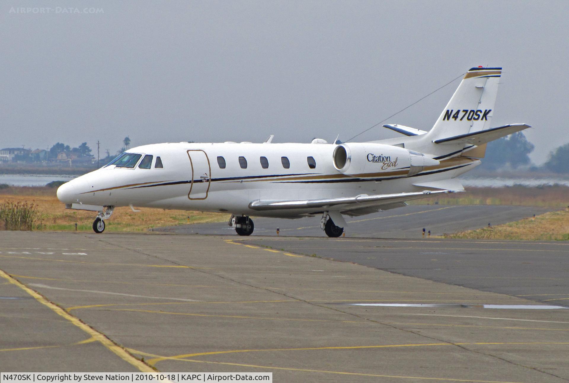 N470SK, 2003 Cessna 560XL Citation Excel C/N 560-5348, Sugar Creek (Overland, KS) 2003 Cessna 560XL aiming for center line on arrival from KGJT (Grand Junction, CO)