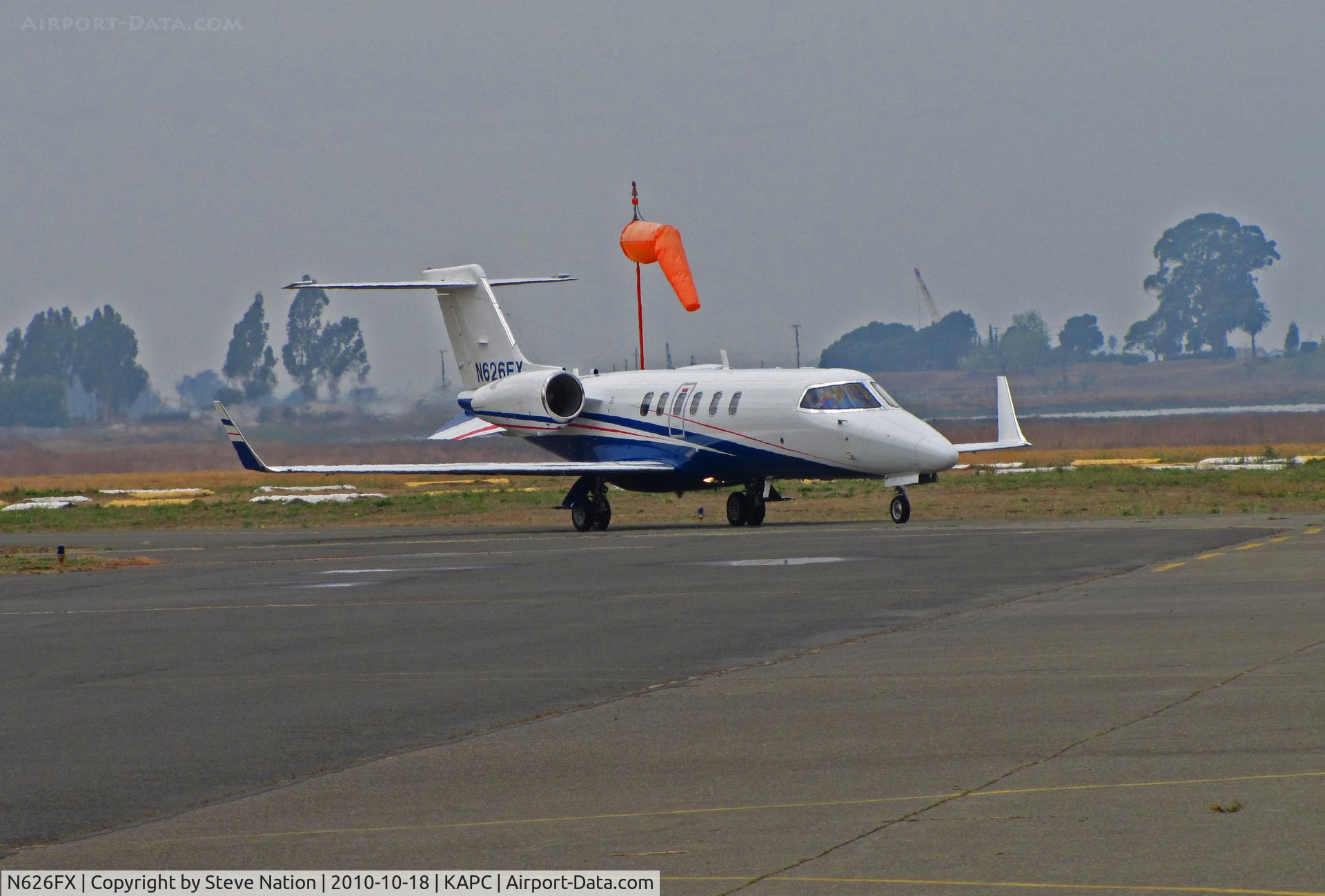 N626FX, Learjet Inc 45 C/N 2120, FlexJets Learjet 45 arriving from KVNY (Van Nuys, CA)