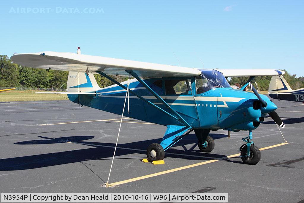 N3954P, 1956 Piper PA-22-150 C/N 22-3631, 1956 Piper Tri-Pacer on display at New Kent County Airport (W96).