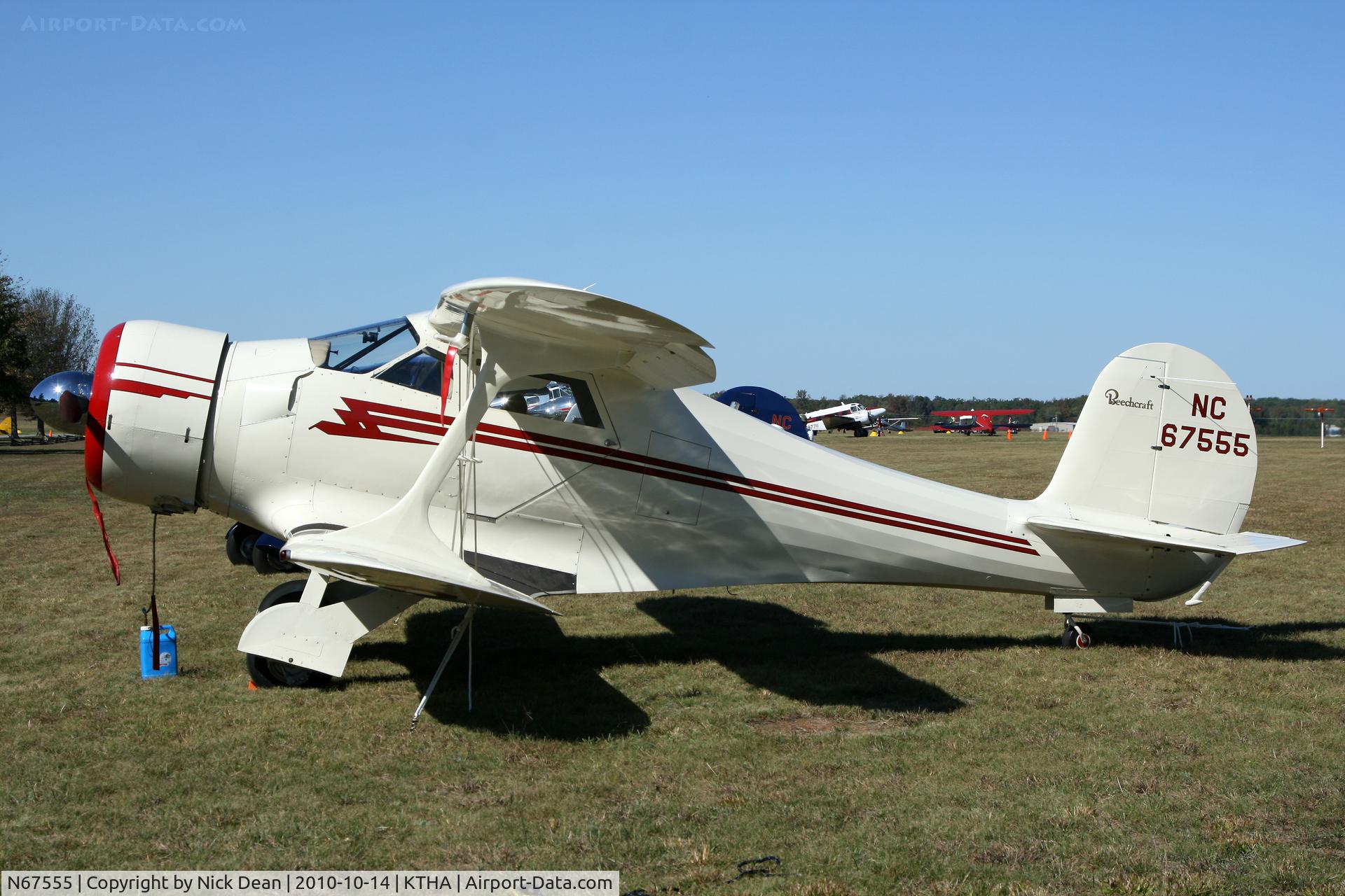 N67555, 1944 Beech D17S Staggerwing C/N 6876, KTHA 