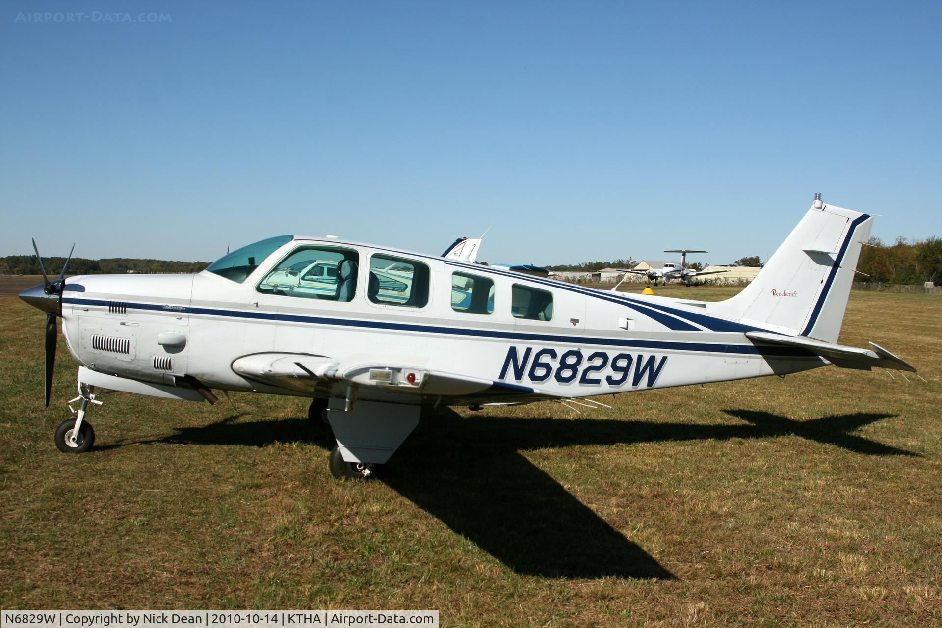 N6829W, 1984 Beech B36TC Bonanza C/N EA-407, KTHA 