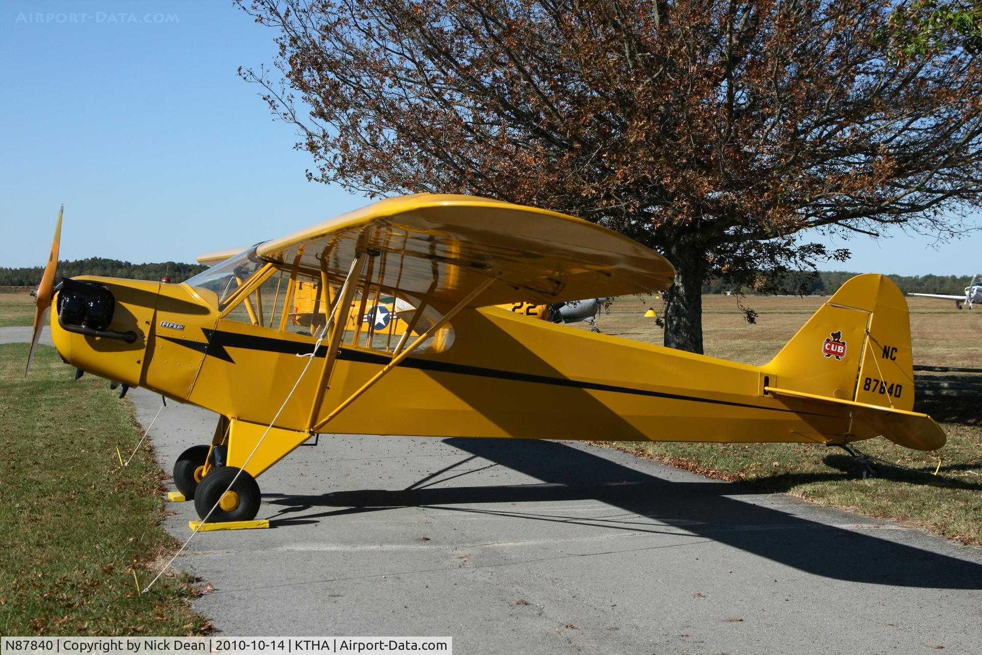 N87840, 1946 Piper J3C-65 Cub C/N 15458, KTHA 