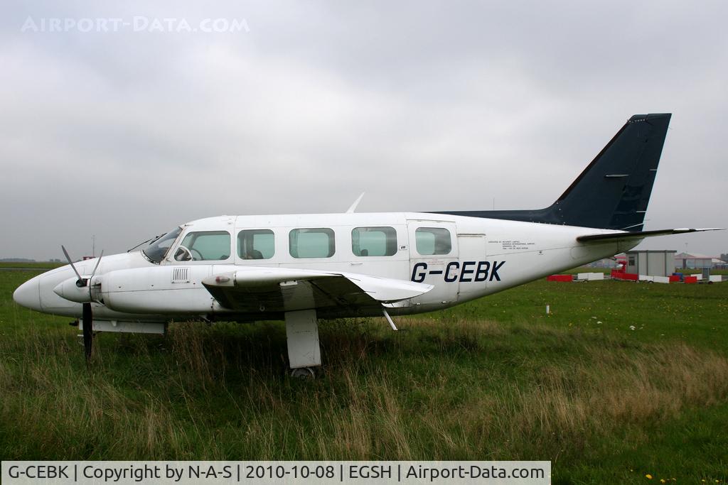 G-CEBK, 1976 Piper PA-31-350 Chieftain C/N 31-7652056, Stored