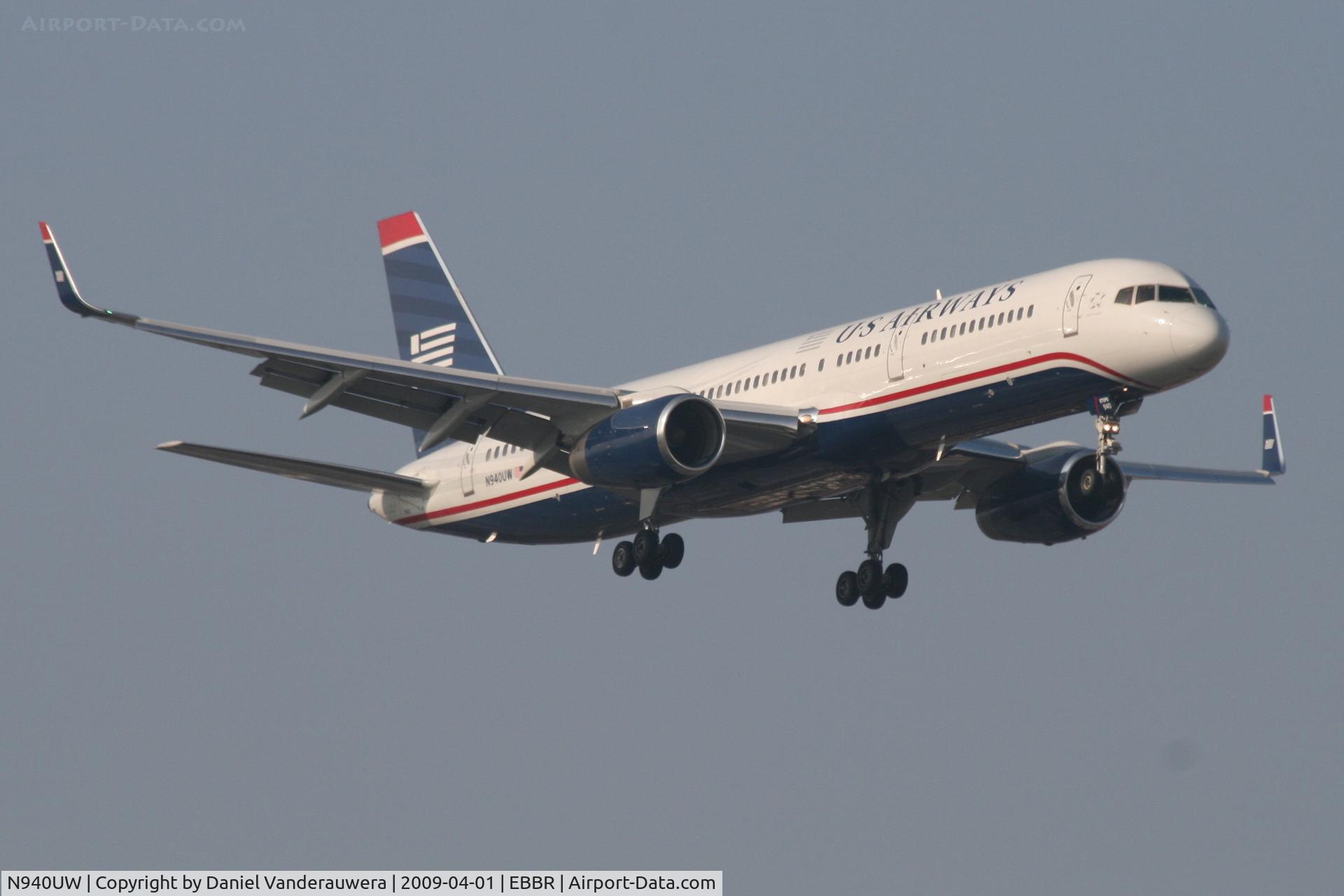 N940UW, 1995 Boeing 757-2B7 C/N 27805, Arrival of flight US750 to RWY 02