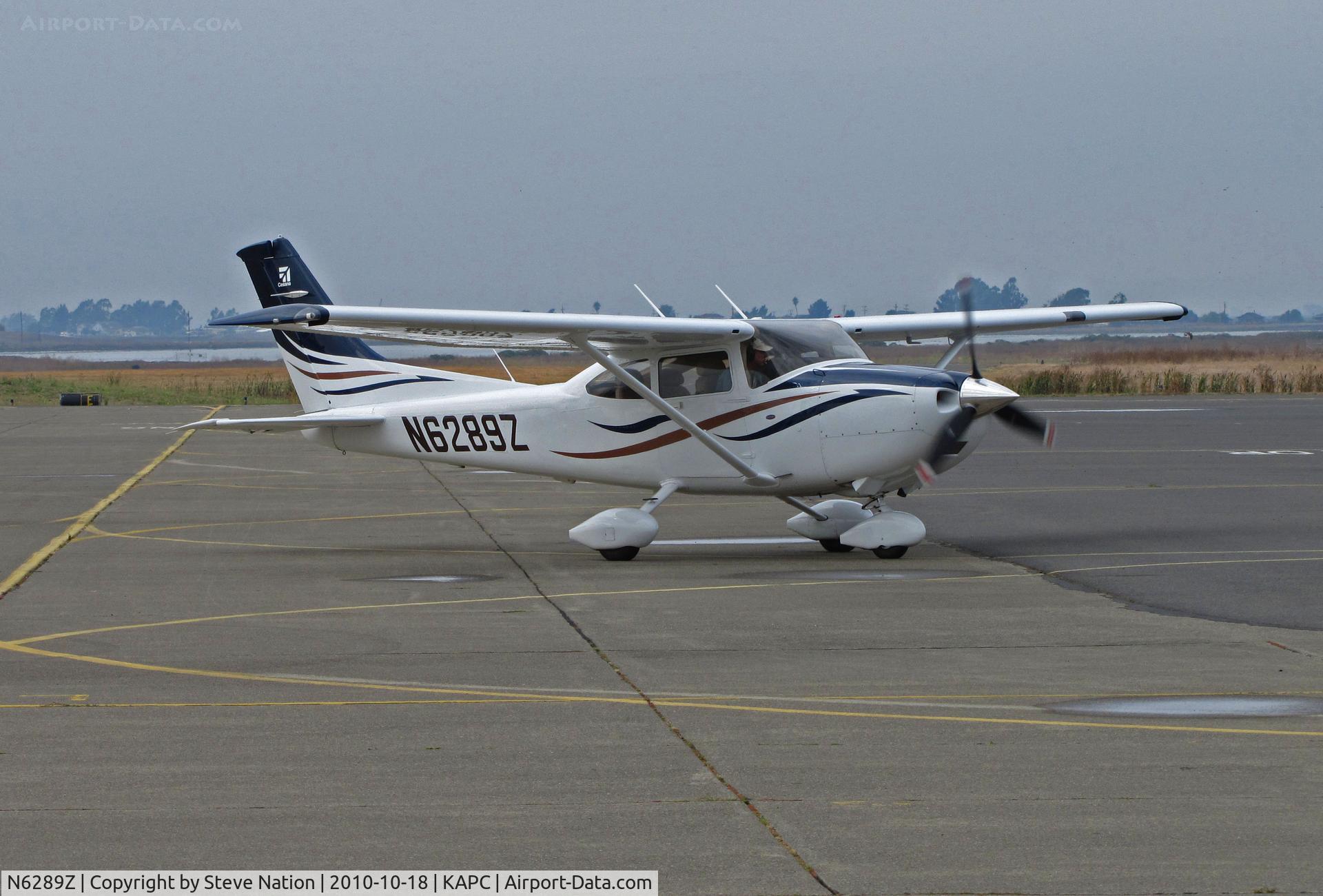 N6289Z, Cessna T182T Turbo Skylane C/N T18208870, 2008 Cessna T182T taxis to visitors ramp @ Napa, CA