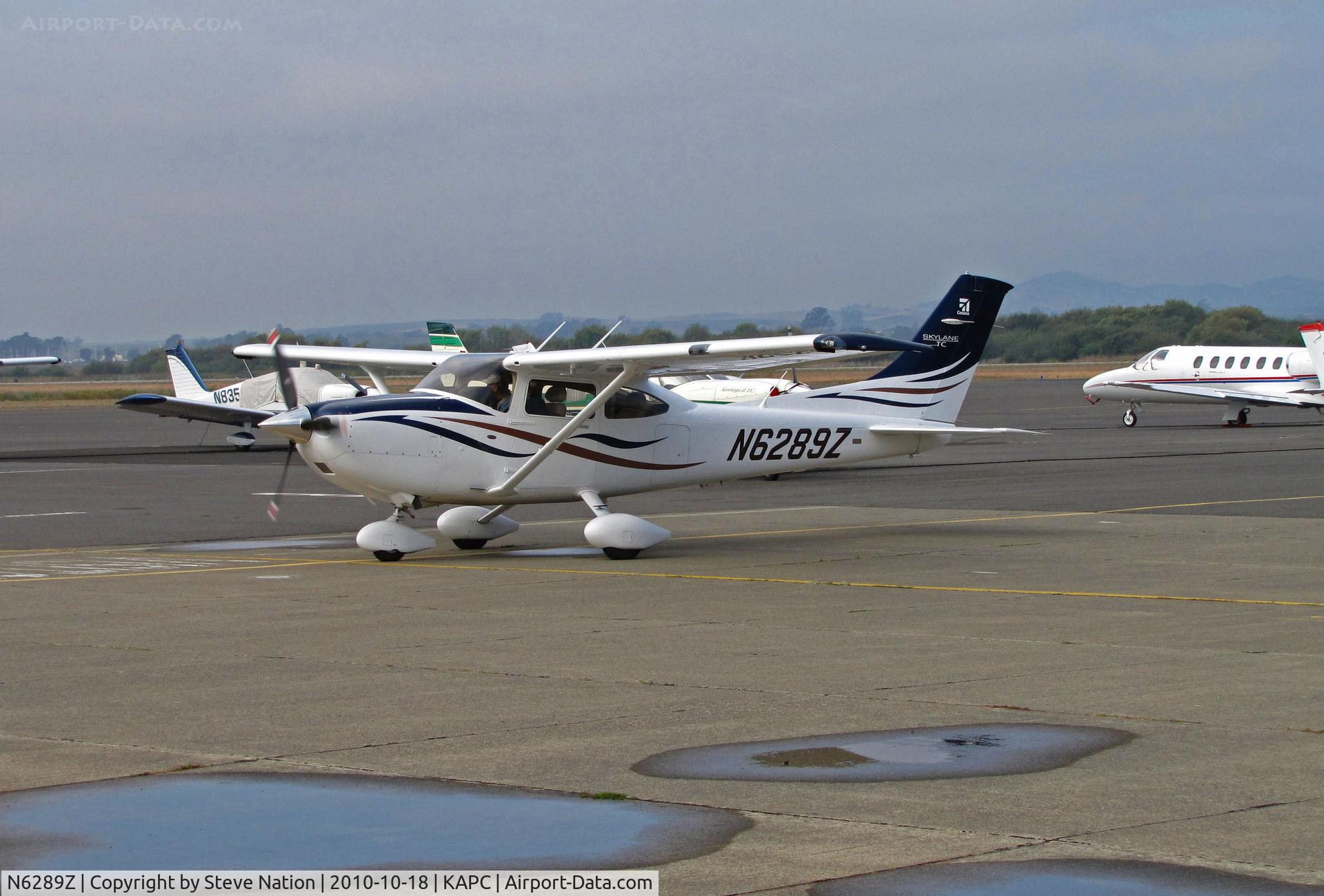N6289Z, Cessna T182T Turbo Skylane C/N T18208870, 2008 Cessna T182T taxis from visitors ramp @ Napa, CA