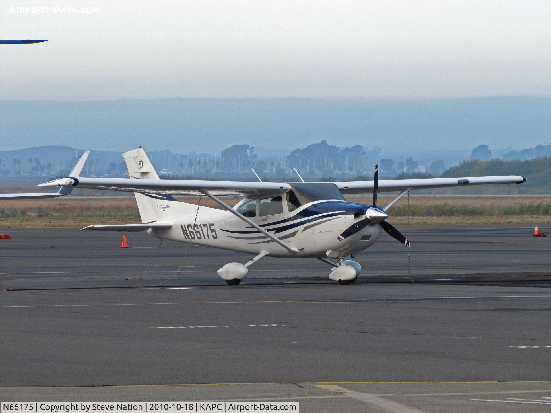 N66175, 2005 Cessna T182T Turbo Skylane C/N T18208414, Coast Aviation (Santa Barbara, CA) 2005 Cessna T182T on visitors ramp @ Napa, CA