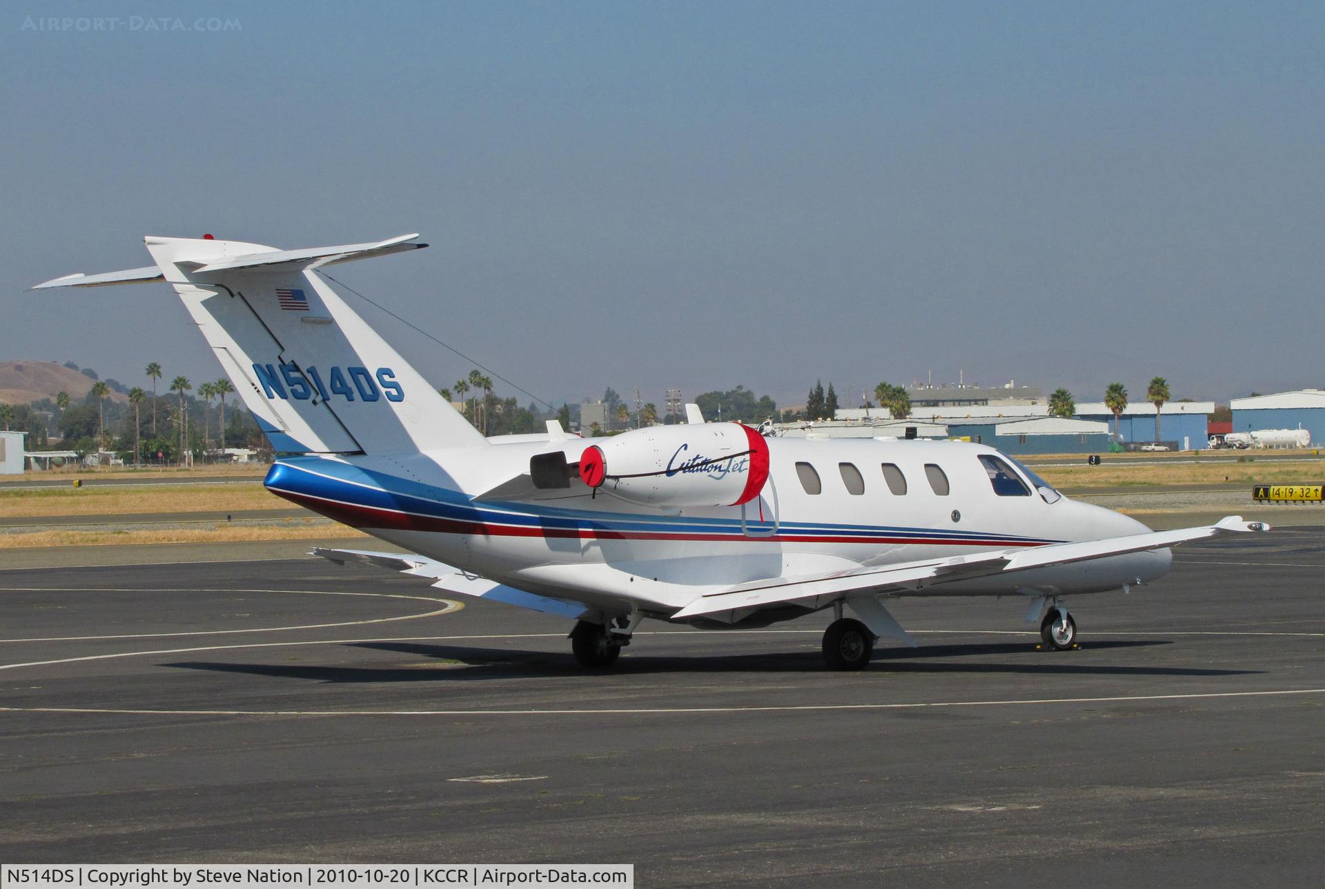 N514DS, 1998 Cessna 525 CitationJet C/N 525-0255, DS Aviation's 1998 Cessna 525 on PSA ramp - Buchanan Field/Concord, CA