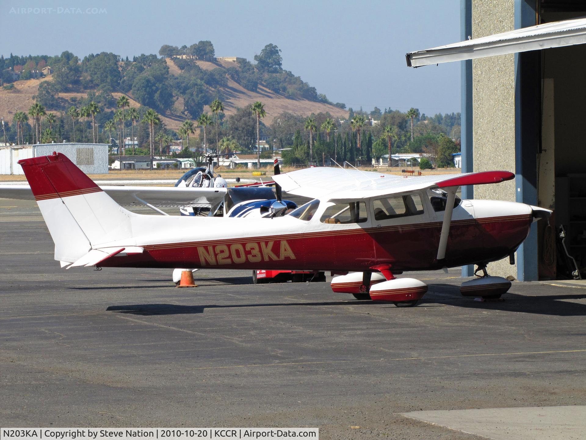 N203KA, 1976 Cessna 172N C/N 17267978, 1976 Cessna 172N in for avionics work at Buchanan Field home base