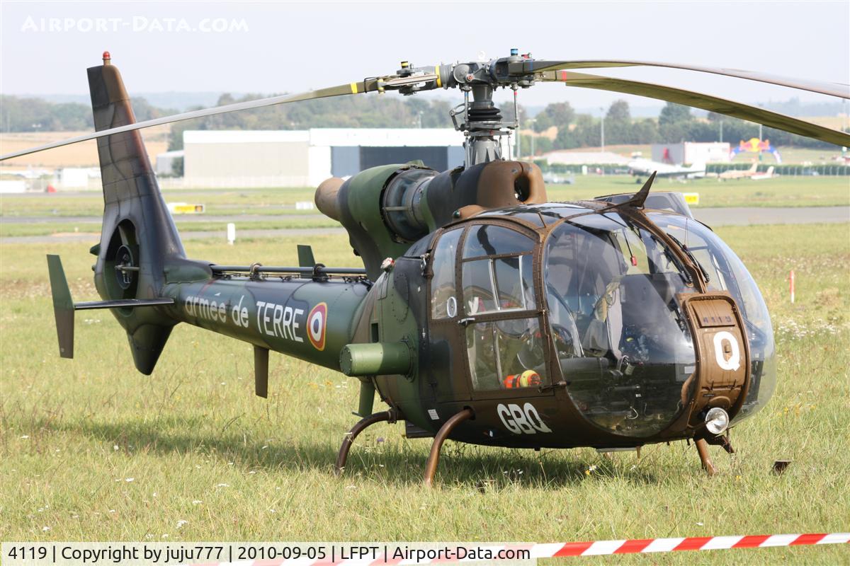4119, Aérospatiale SA-342M Gazelle C/N 2119, on display at Pontoise