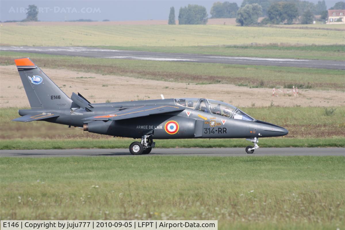 E146, Dassault-Dornier Alpha Jet E C/N E146, on display at Pontoise