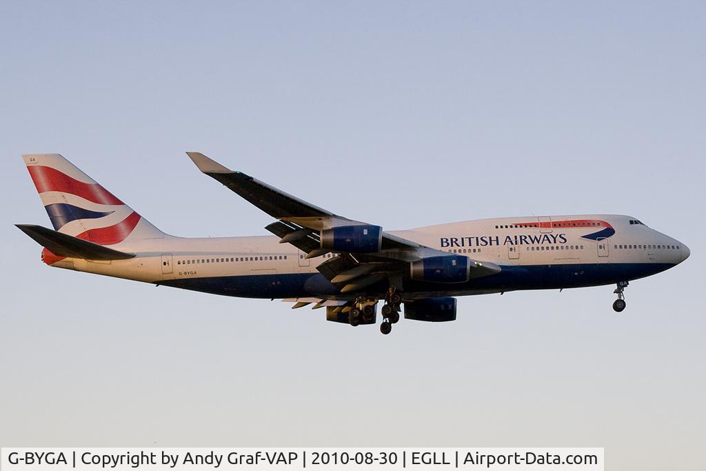 G-BYGA, 1998 Boeing 747-436 C/N 28855, British Airways 747-400