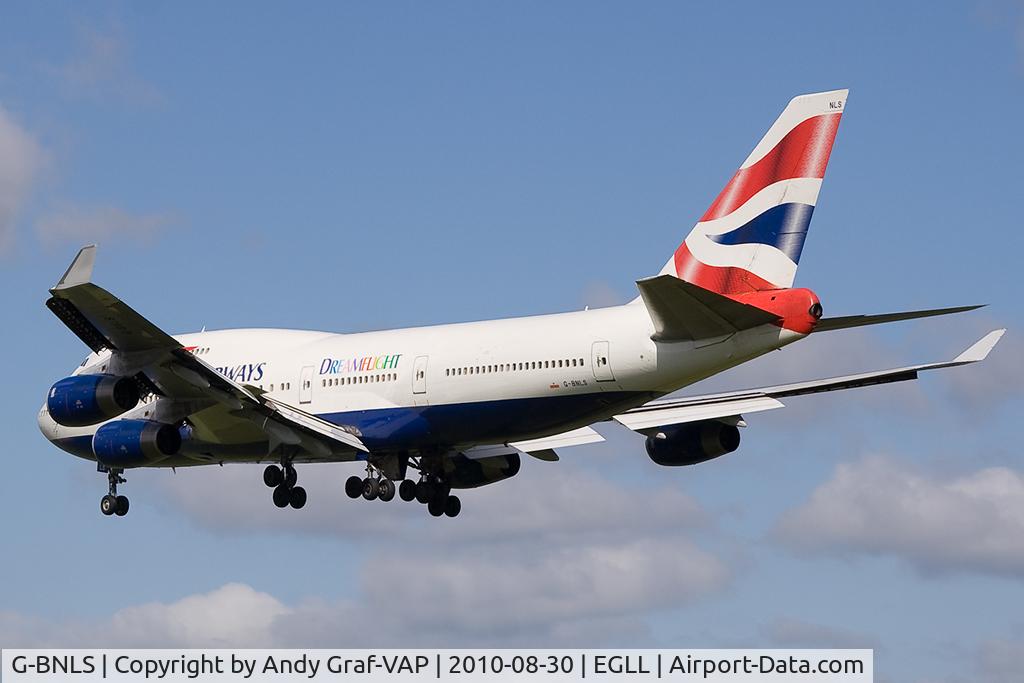 G-BNLS, 1991 Boeing 747-436 C/N 24629, British Airways 747-400