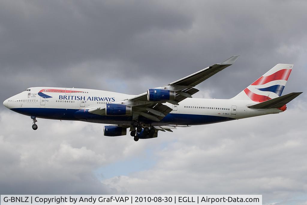 G-BNLZ, 1993 Boeing 747-436 C/N 27091, British Airways 747-400