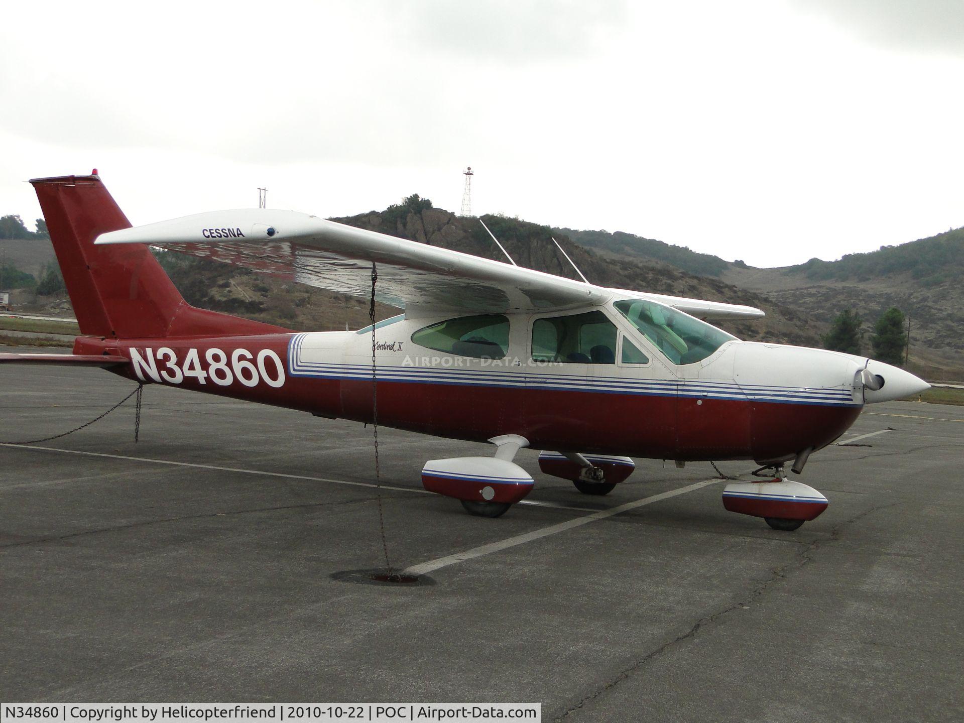 N34860, 1973 Cessna 177B Cardinal C/N 17702051, Parked in northside transient parking