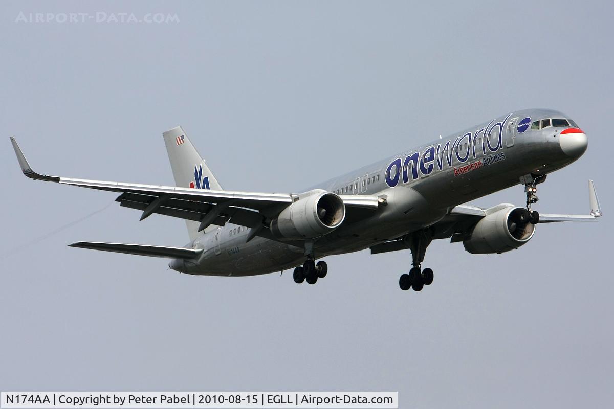 N174AA, 2002 Boeing 757-223 C/N 31308, LHR Trip