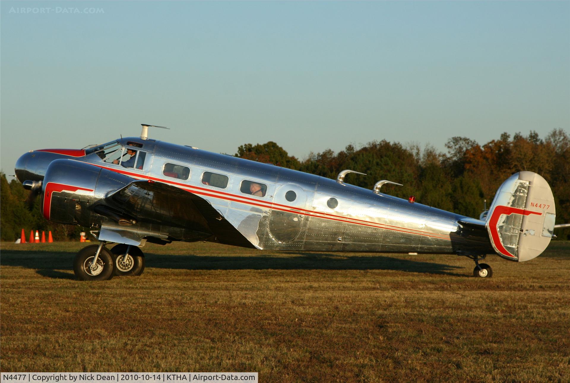 N4477, 1952 Beech D18S C/N A-935, KTHA Beech party 2010