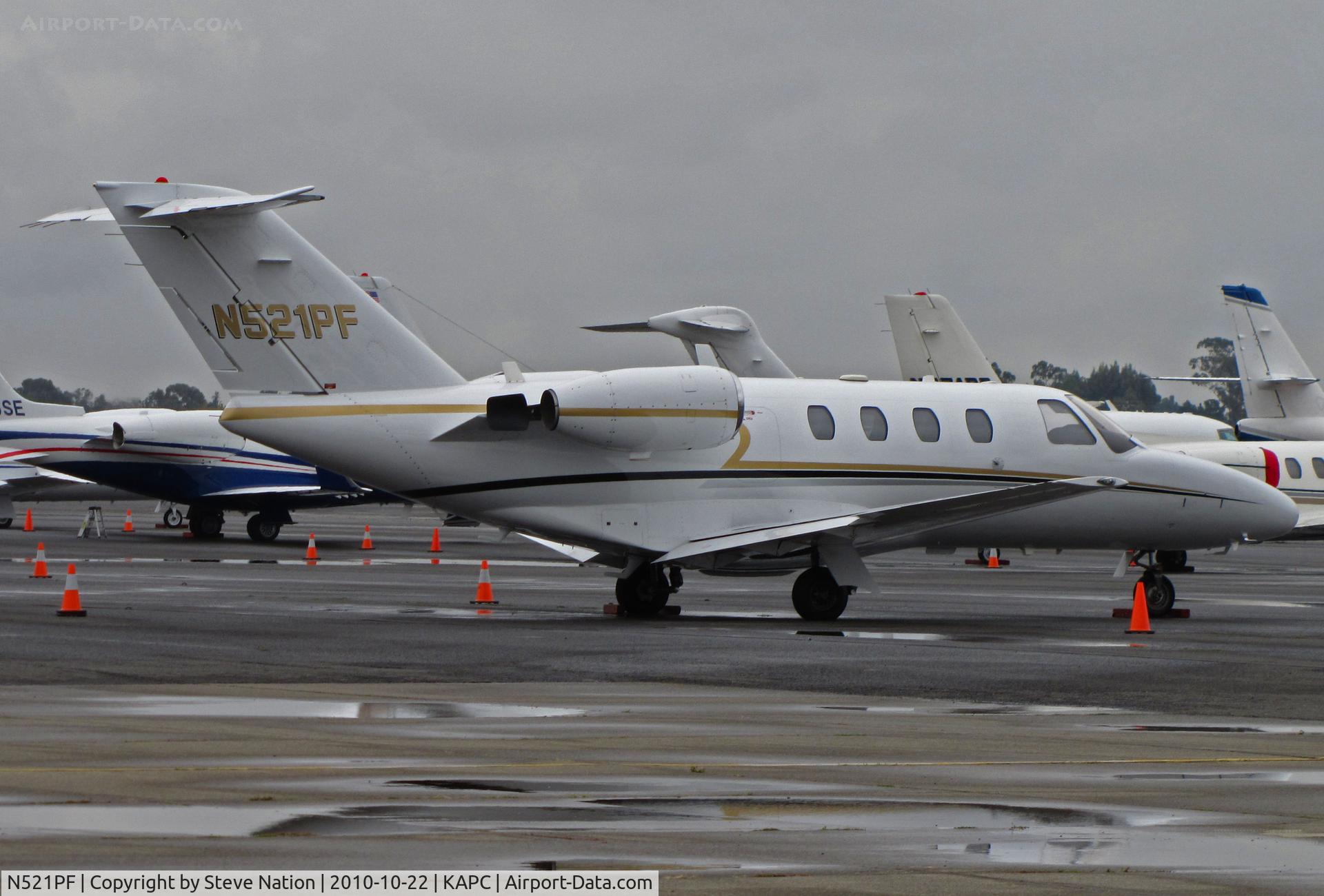 N521PF, 1993 Cessna 525 CitationJet C/N 525-0005, Riester Corp.(Phoenix, AZ) 1993 Cessna 525 in from KMTY (Monterey Peninsula Airport, CA)