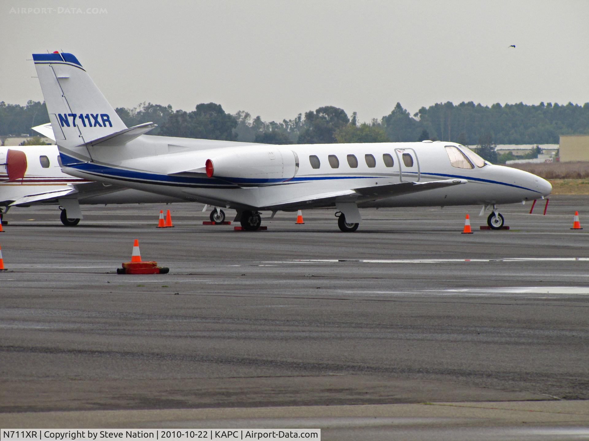 N711XR, 1986 Cessna S550 Citation IIS C/N S550-0121, Wilmington Trust 1986 Cessna S550 on BizJet ramp (operator is?)