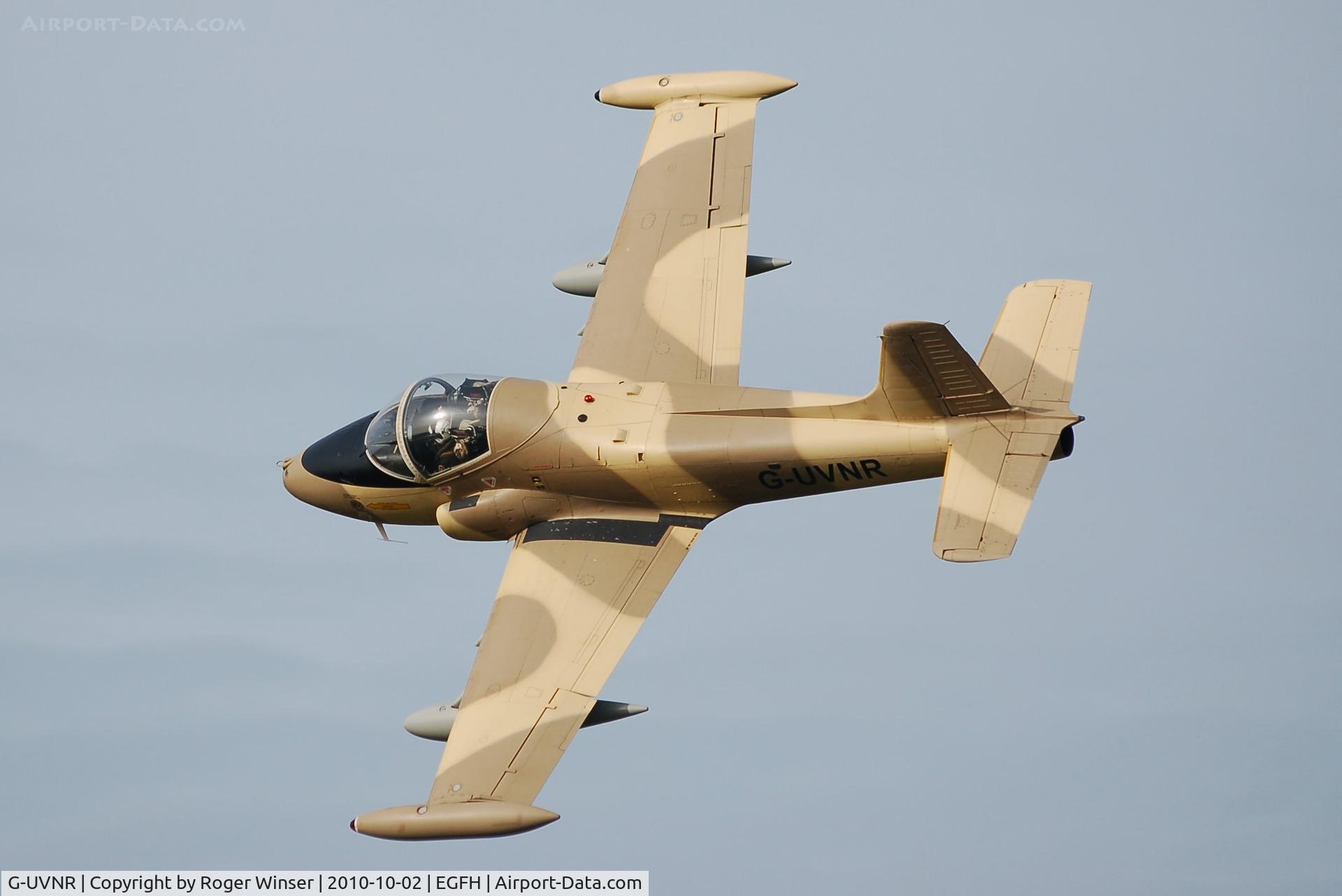 G-UVNR, 1971 BAC 167 Strikemaster Mk.87 C/N EEP/JP/2876, Flyby over Runway 22 by resident Strikemaster (Viper 2).