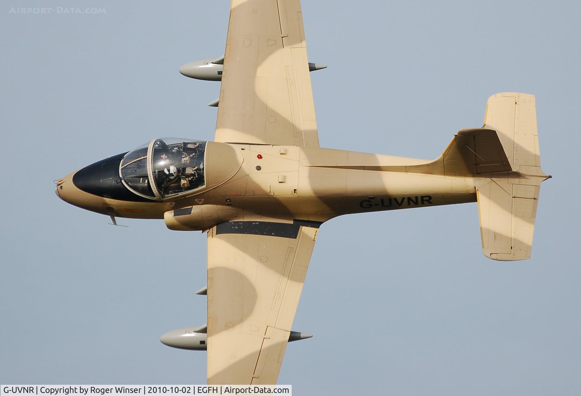 G-UVNR, 1971 BAC 167 Strikemaster Mk.87 C/N EEP/JP/2876, Flyby over Runway 22 by resident Strikemaster (Viper 2).