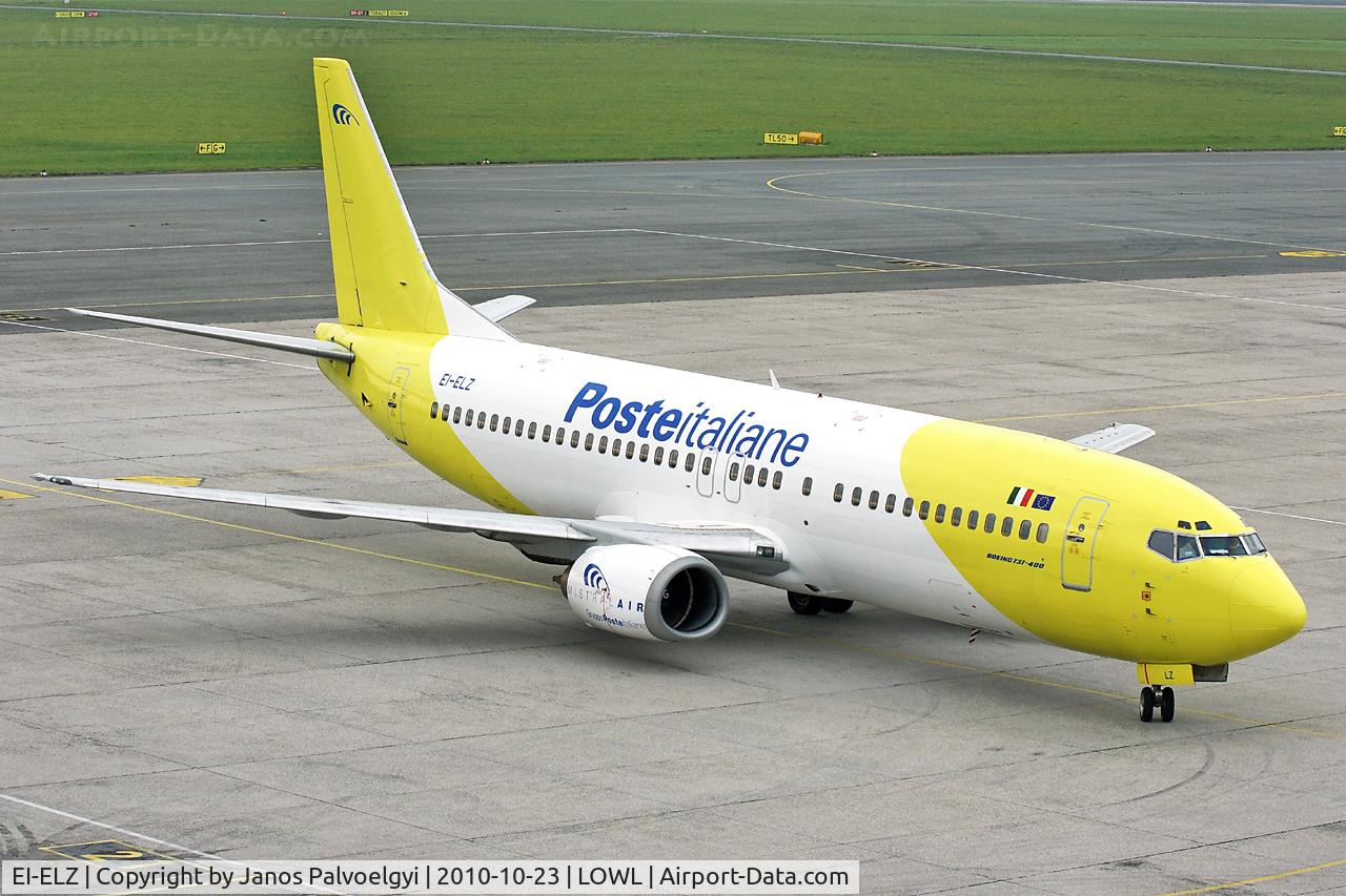 EI-ELZ, 1994 Boeing 737-4Q8 C/N 26308, Poste Italiane (Mistral Air) Boeing B737-4Q8 on apron in LOWL/LNZ