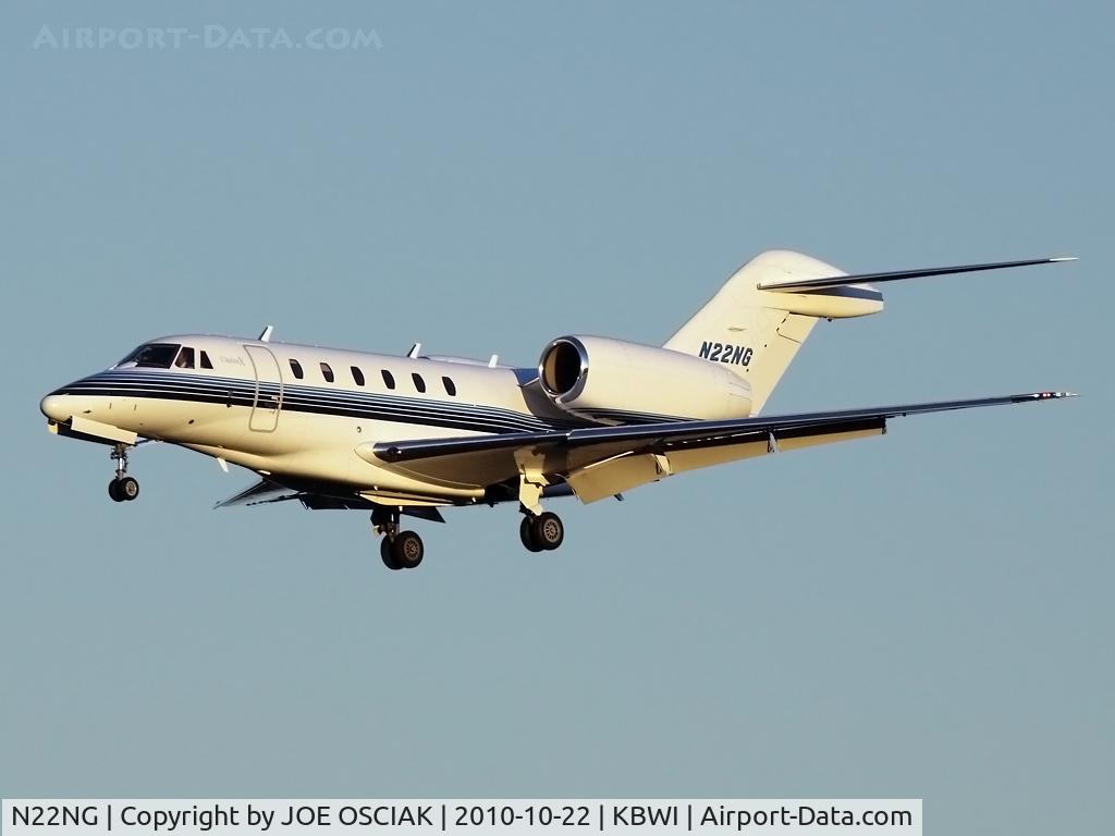 N22NG, 2002 Cessna 750 Citation X C/N 750-0204, @ KBWI