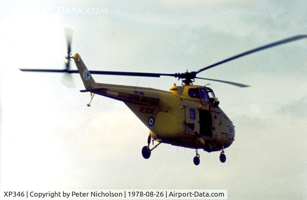 XP346, 1962 Westland Whirlwind HAR.10 C/N WA362, Whirlwind HAR.10 of 202 Squadron on display at the 1978 RAF Binbrook Open Day.