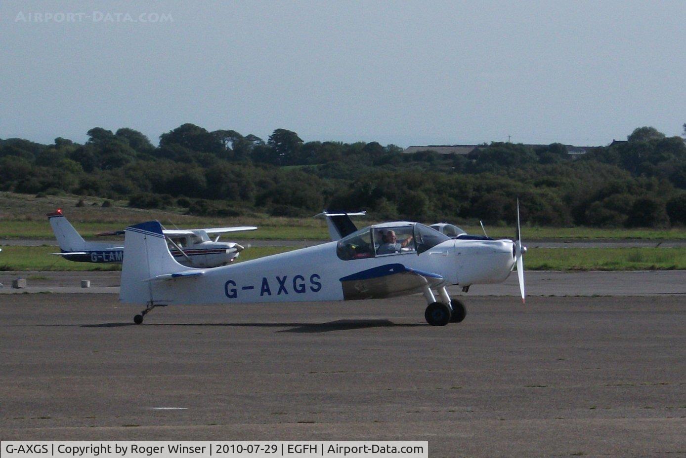 G-AXGS, 1969 Druine D-62B Condor C/N RAE/638, Taxying on the apron