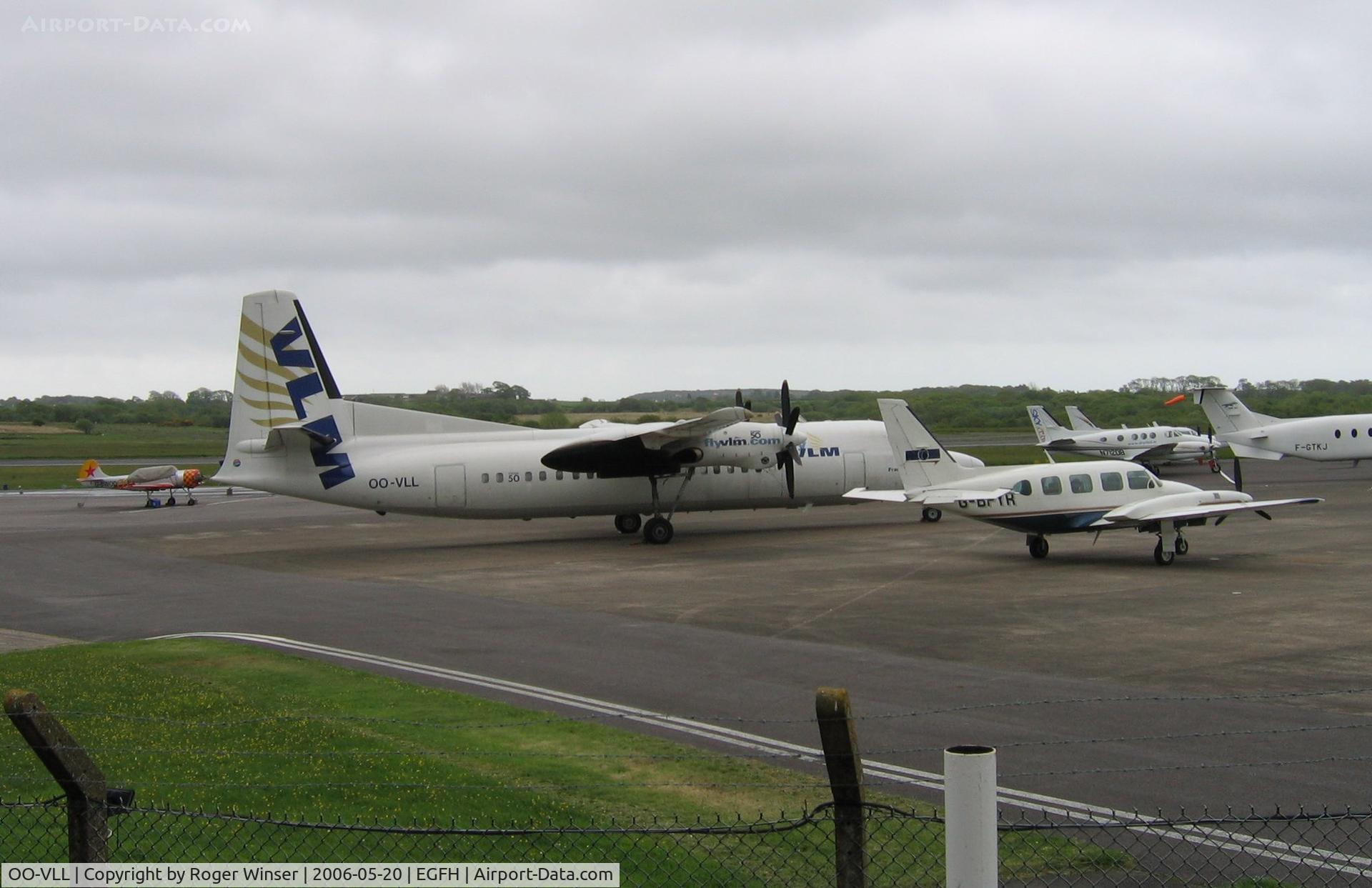 OO-VLL, 1989 Fokker 50 C/N 20144, Stop over at the airport