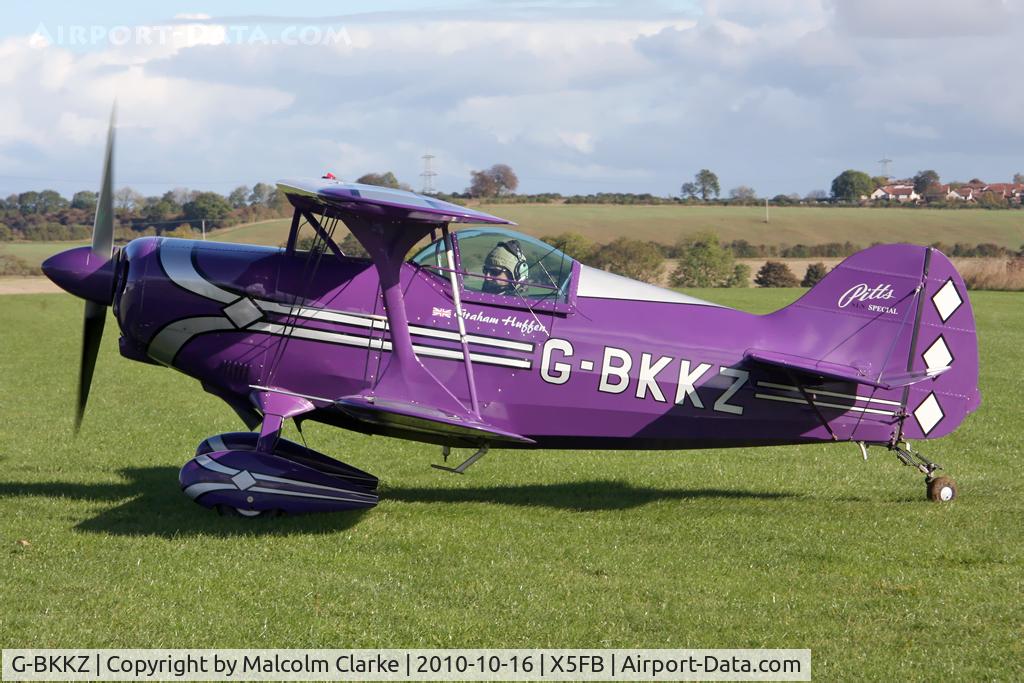 G-BKKZ, 2000 Pitts S-1S Special C/N PFA 009-10525, Pitts S-1S at Fishburn Airfield in October 2010.