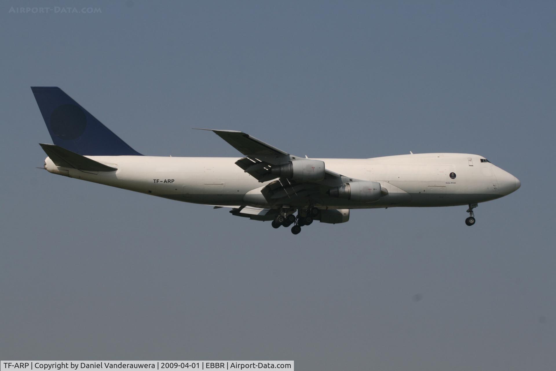 TF-ARP, 1985 Boeing 747-230F C/N 23348, Arriving to RWY 02