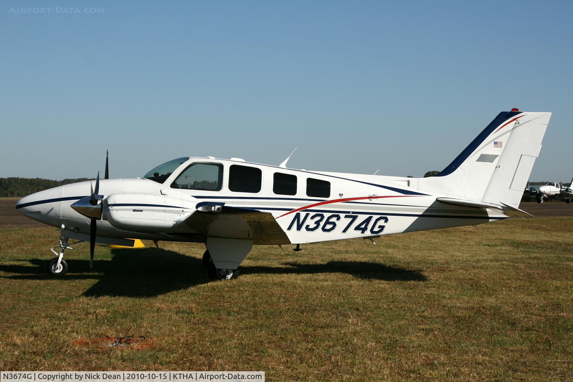 N3674G, 1980 Beech 58 Baron C/N TH-1151, KTHA Beech party 2010