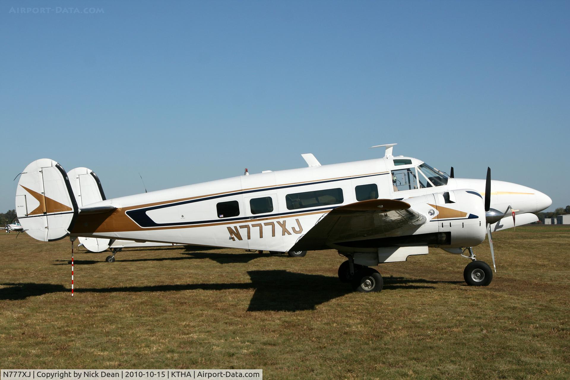 N777XJ, 1965 Beech H-18 Tri-Gear C/N BA-726, KTHA Beech party 2010
