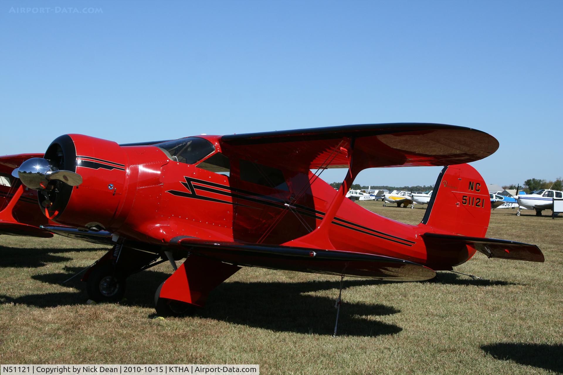 N51121, 1945 Beech D17S Staggerwing C/N 4914, KTHA Beech party 2010