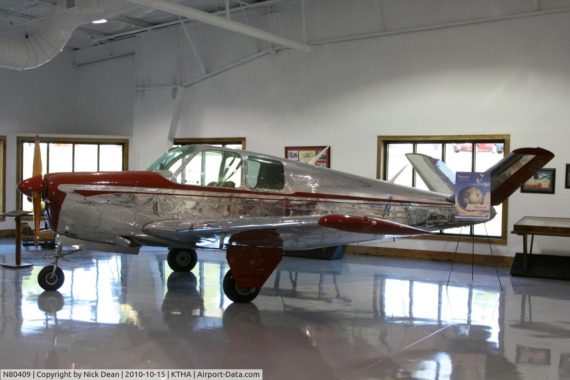 N80409, 1947 Beech 35 Bonanza C/N D-9, KTHA Beech party 2010