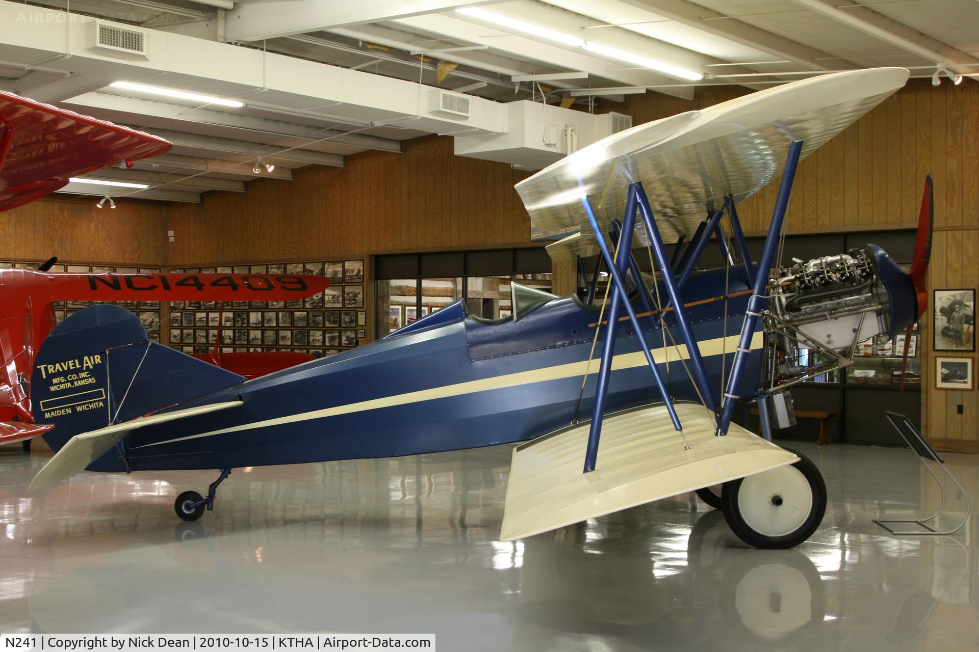 N241, 1924 Curtiss-Wright Travel Air 4000 C/N 001, KTHA Beech party 2010, actually a Travel Air 1000 on loan from the EAA museum.