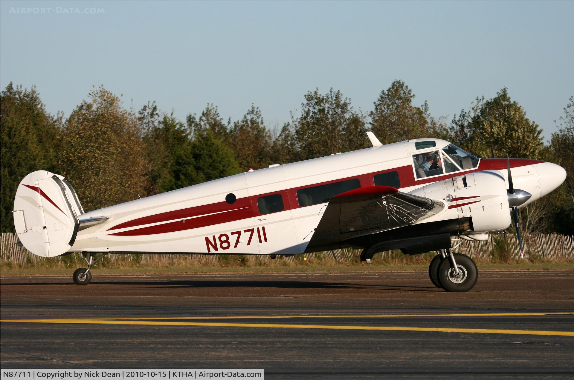 N87711, 1963 Beech H-18 C/N BA-650, KTHA Beech party 2010
