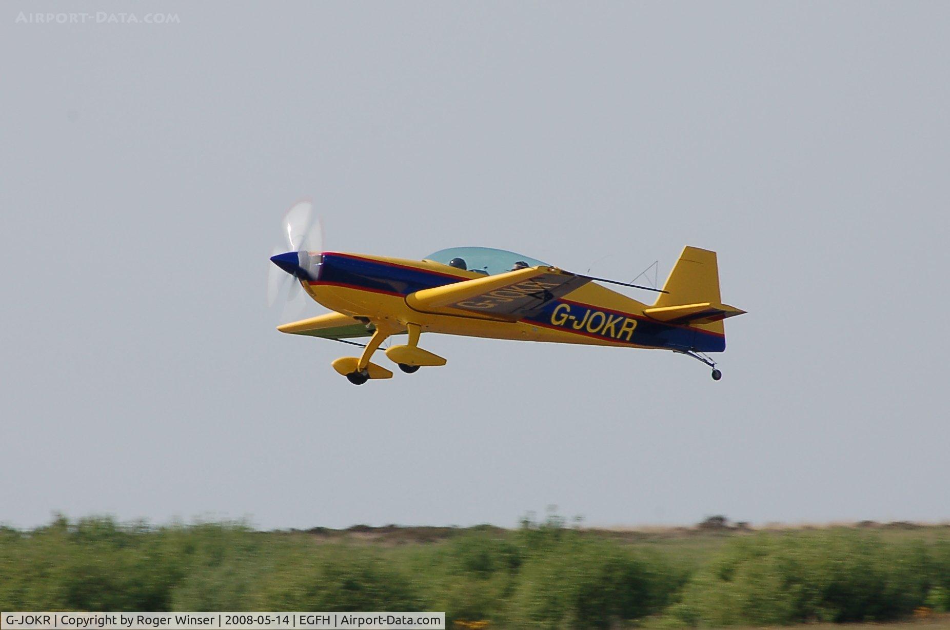 G-JOKR, 2008 Extra EA-300L C/N 1278, Departing Runway 22