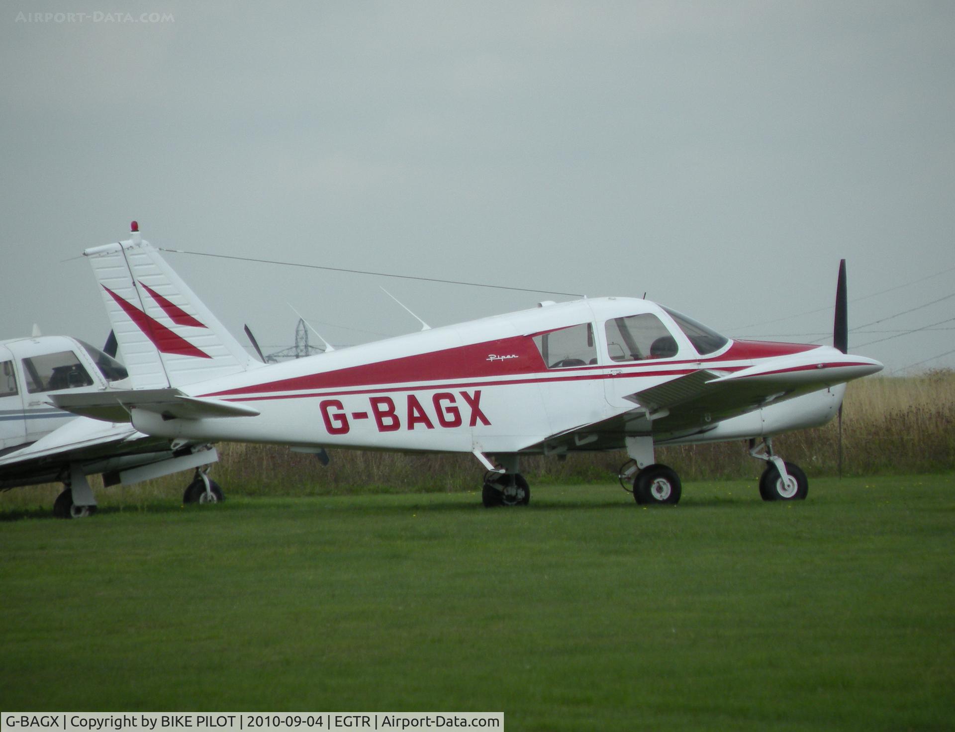 G-BAGX, 1967 Piper PA-28-140 Cherokee C/N 28-23633, Smart looking Cherokee.