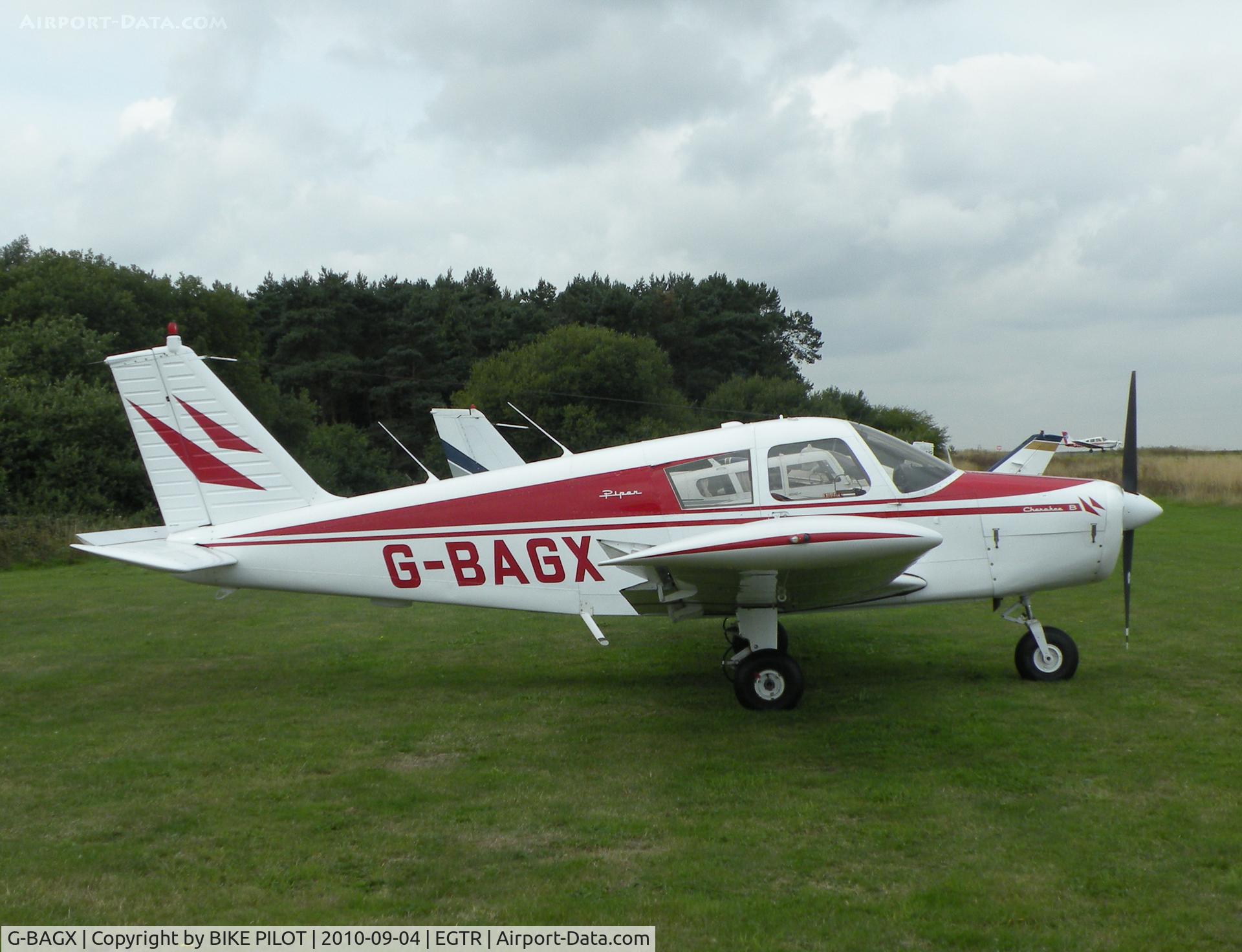 G-BAGX, 1967 Piper PA-28-140 Cherokee C/N 28-23633, Smart looking Cherokee.
