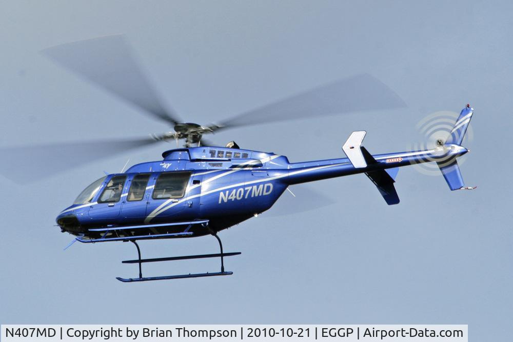 N407MD, 2006 Bell 407 C/N 53728, N407MD arriving at LJLA prior to departing to Seaforth Docks for shipment