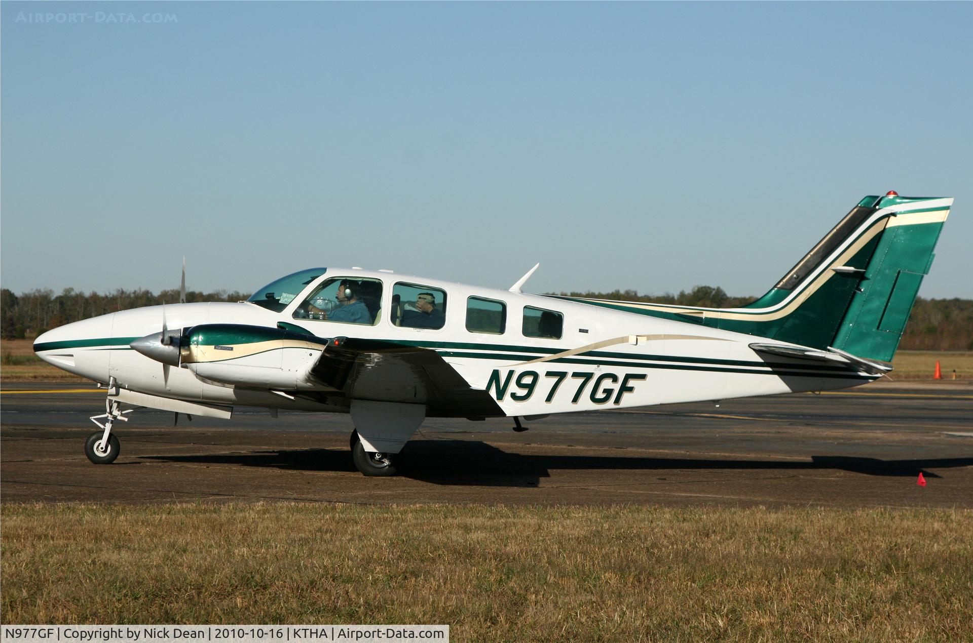 N977GF, 1972 Beech 58 Baron C/N TH-175, KTHA Beech party 2010